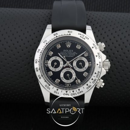 Rolex Daytona replika saat silikon kordon otomatik