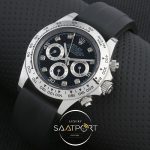 Rolex Daytona replika saat silikon kordon otomatik