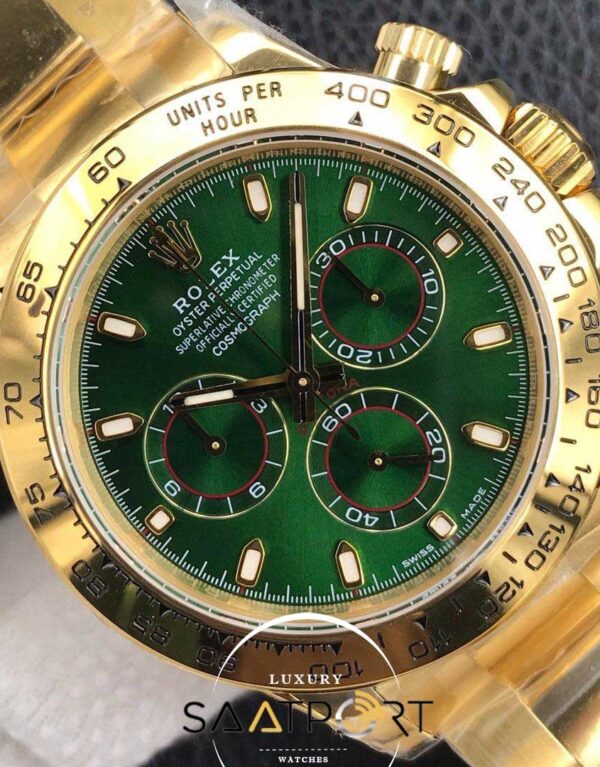 Rolex Eta Saat Daytona Yeşil Kadran 4130 SUPER CLON