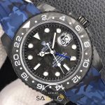 Rolex Karbon Saat Mavi Kasa Gmt Master Eta Saat Swiss Super Clon 3186 Eta Mekanizma