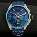 Tag Heuer Replika Saat Mercedes Modeli Mavi Silikon Kordon