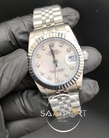 Rolex Datejust Baget Taşlı Kadran Jubile Kordon Otomatik Mekanizma