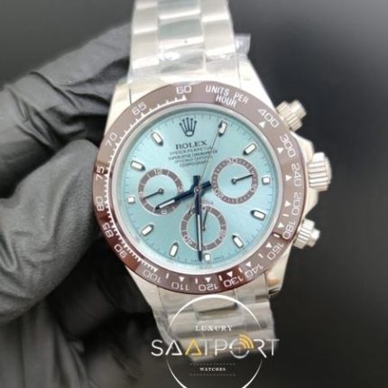 Rolex Saat Daytona Turkuaz Kadran Seramik Kahve Bezel Otomatik Mekanizma