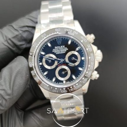 Rolex Saat Otomatik Daytona Kahverengi Bezel Siyah Kadran Çelik Kasa