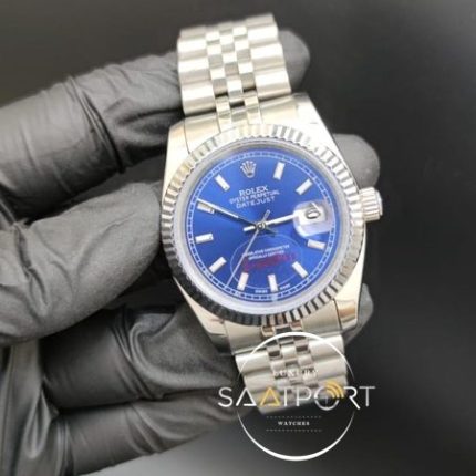 Rolex Datejust Mavi Kadran Tırtıklı Bezel Jubile Kordon Otomatik Mekanizma