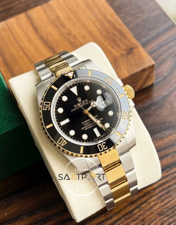 Rolex Submariner 116613LN 18K Altın Kaplama Siyah Kadran 1:1 Clone ETA