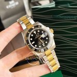 Rolex Submariner 116613LN 18K Altın Kaplama Siyah Kadran 1:1 Clone ETA