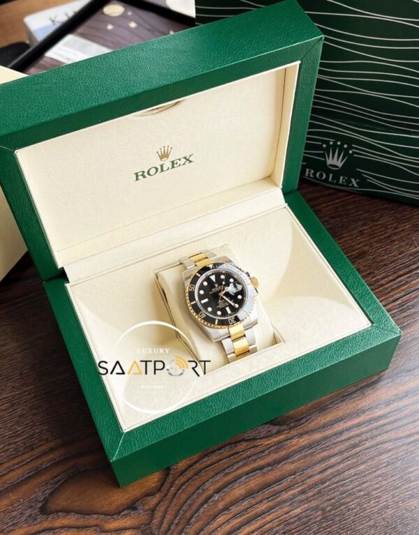 Rolex Submariner 116613LN 18K Altın Kaplama Siyah Kadran 1:1 Clone ETA