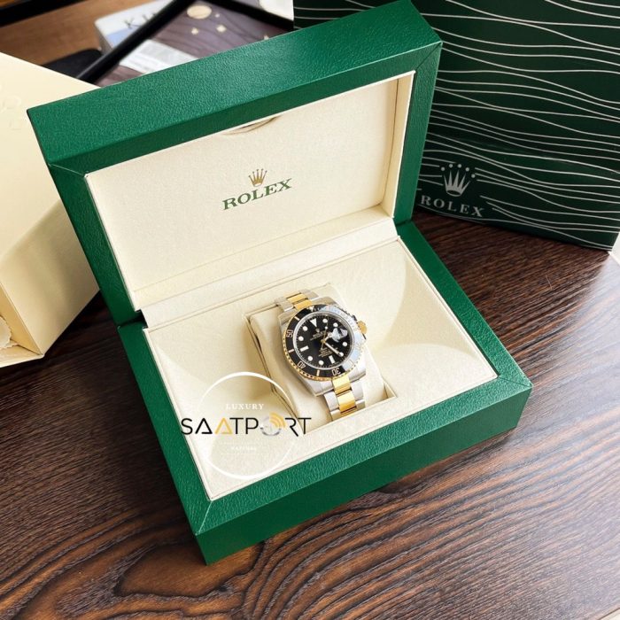 Rolex Submariner 116613LN 18K Altın Kaplama Siyah Kadran 1:1 Clone ETA