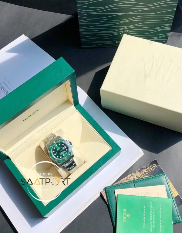 Rolex Submariner 116610LV 904L Yeşil Kadran Hulk Noob V12 Super Clone ETA