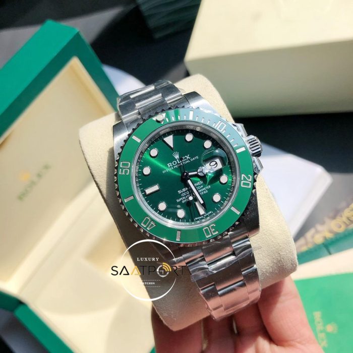 Rolex Submariner 116610LV 904L Yeşil Kadran Hulk Noob V12 Super Clone ETA