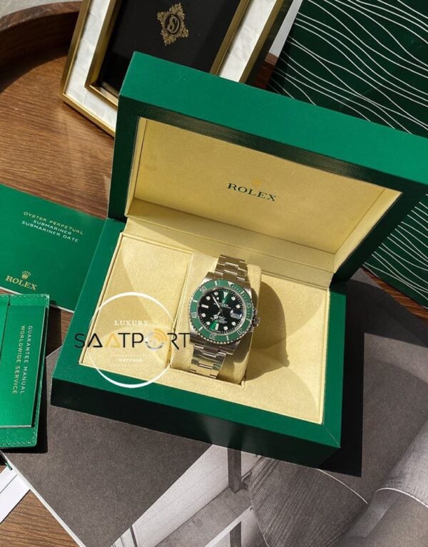 Rolex Submariner 116610LV 904L Yeşil Kadran Hulk Noob V11 Super Clone ETA