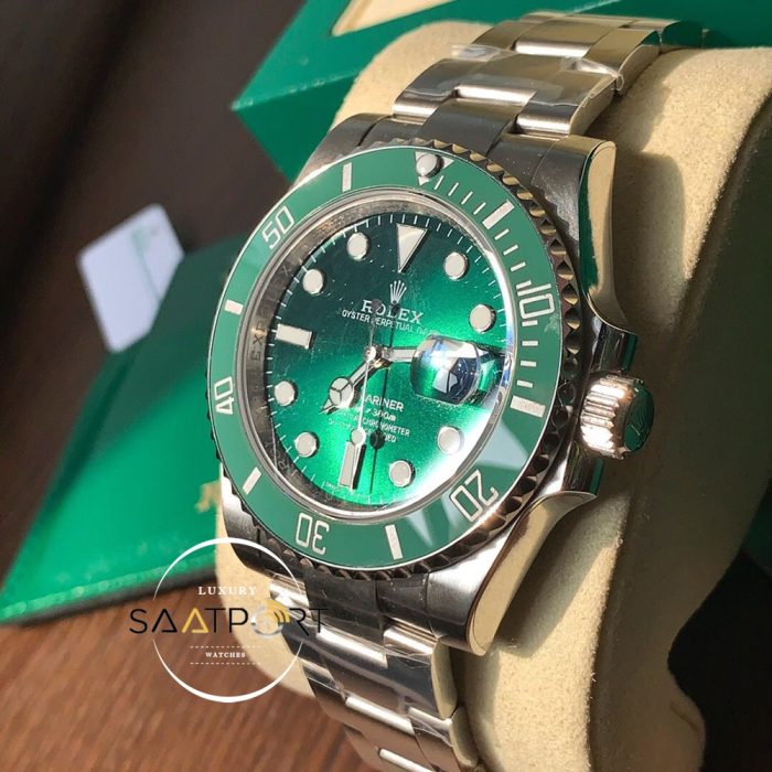 Rolex Submariner 116610LV 904L Yeşil Kadran Hulk Noob V11 Super Clone ETA