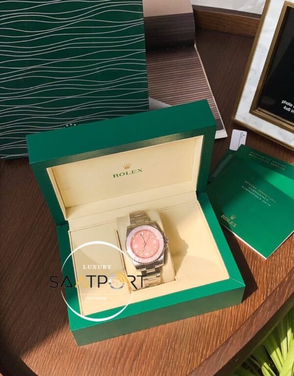 Rolex Submariner Blaken Pembe Kadran 904L Çelik Super Clone ETA