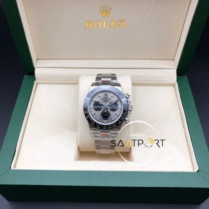 Rolex Cosmograph Daytona Siyah Bezel 116519LN Gri Kadran Super Clone ETA