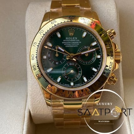 Rolex Cosmograph Daytona 116508LN Yeşil Kadran Super Clone ETA