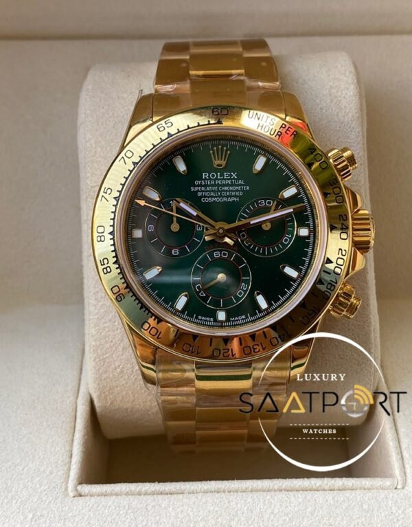 Rolex Cosmograph Daytona 116508LN Yeşil Kadran Super Clone ETA