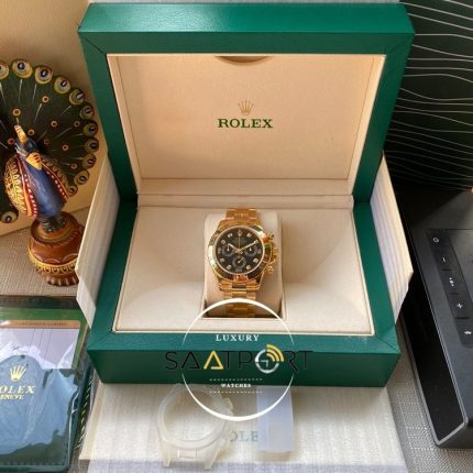 Rolex Cosmograph Daytona 116523 Taşlı Siyah Kadran Super Clone ETA