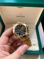 Rolex Cosmograph Daytona 116523 Siyah Kadran Gold Kasa Super Clone ETA