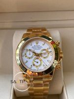 Rolex Cosmograph Daytona 116523 Beyaz Kadran Gold Kasa Super Clone ETA