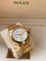 Rolex Cosmograph Daytona 116523 Beyaz Kadran Gold Kasa Super Clone ETA