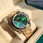 Rolex Cosmograph Daytona 116508LN Yeşil Kadran 18K Super Clone ETA