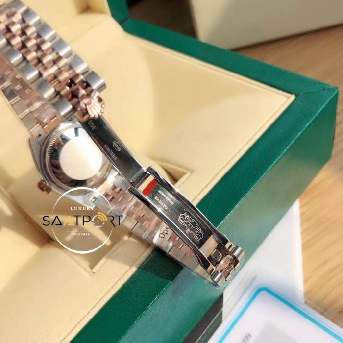 Rolex Datejust Taşlı Gül Kadran Jubile Kordon Super Clone ETA