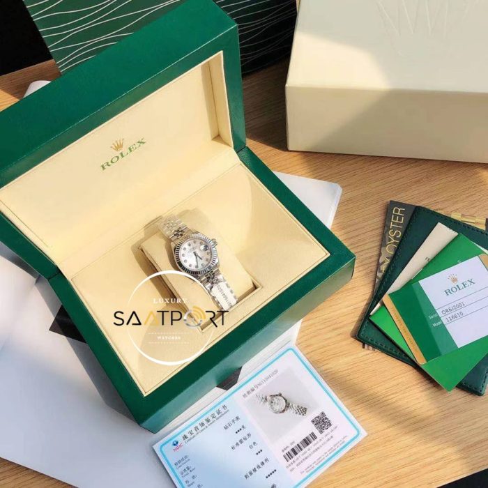 Rolex Datejust Lady 279381 Gri Taşlı Kadran 28mm Super Clone ETA