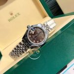 Rolex Datejust 126201 Taşlı Kahverengi Kadran Super Clone ETA