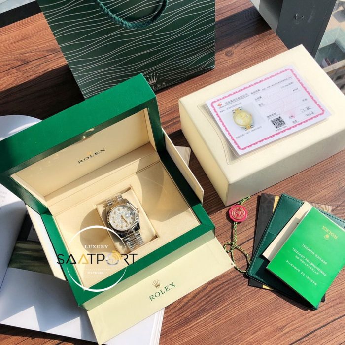 Rolex Datejust 116200 Özel Seri Taşlı Kadran Jubile Kordon Super Clone ETA