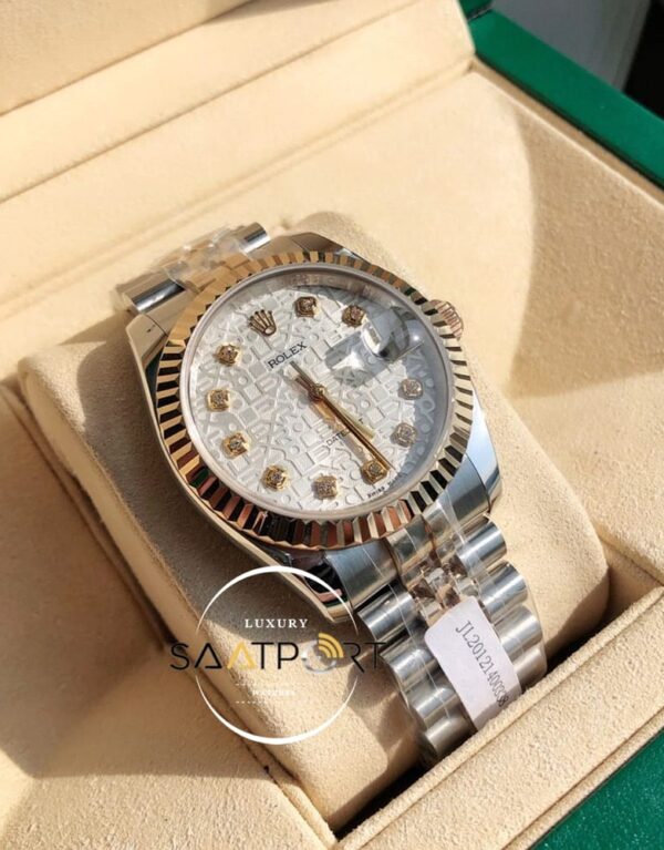 Rolex Datejust 116200 Özel Seri Taşlı Kadran Jubile Kordon Super Clone ETA