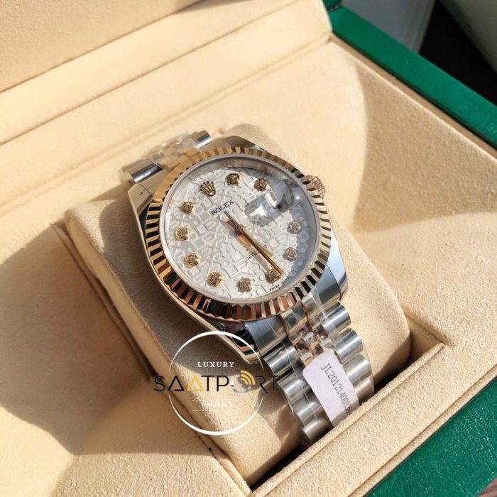 Rolex Datejust 116200 Özel Seri Taşlı Kadran Jubile Kordon Super Clone ETA