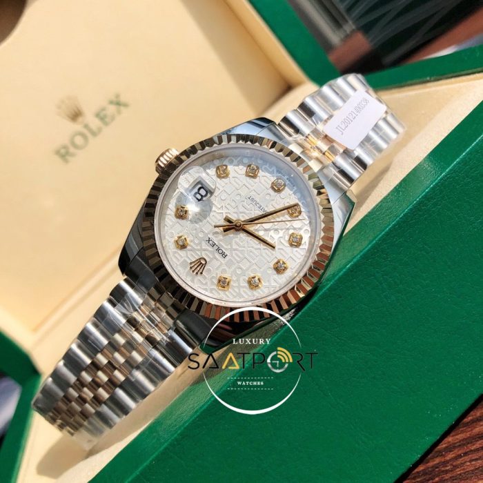 Rolex Datejust 116200 Özel Seri Taşlı Kadran Jubile Kordon Super Clone ETA