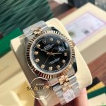 Rolex Datejust 126233 Taşlı Siyah Kadran Jubile Kordon Super Clone ETA