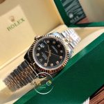 Rolex Datejust 126233 Taşlı Siyah Kadran Jubile Kordon Super Clone ETA