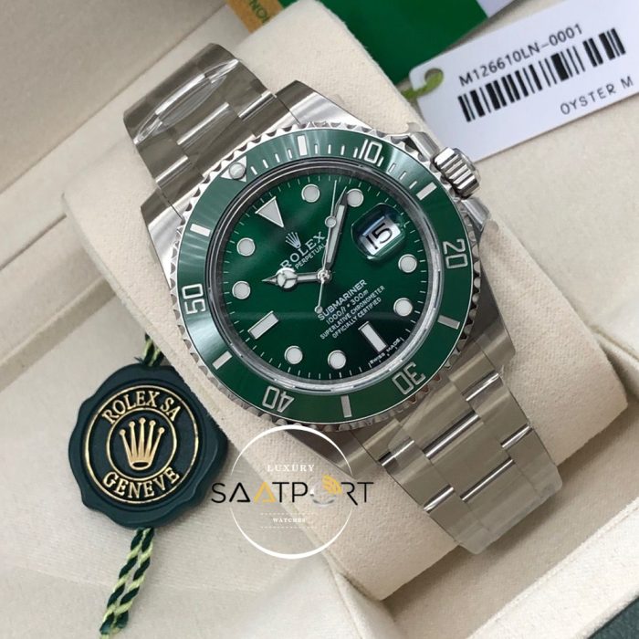 Rolex Submariner 116610LV Yeşil Kadran Hulk Noob 904L Çelik Super Clone ETA