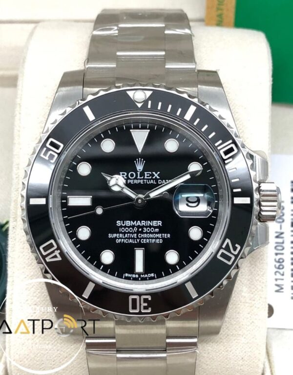 Rolex Submariner 116610LN Siyah Kadran Noob 904L Çelik Super Clone ETA