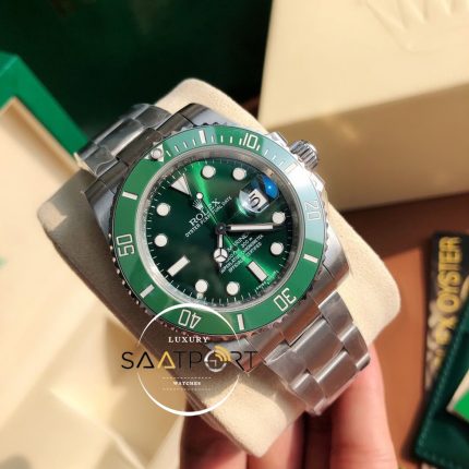 Rolex Submariner 116610LV 904L Yeşil Kadran Hulk Noob Super Clone ETA