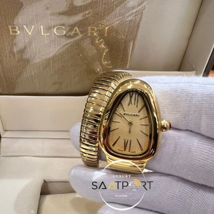 Bvlgari Gold Serpenti Serisi Roma Rakamlı Sarı Kadran