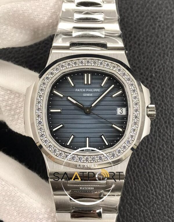 Patek Philippe Nautilus 5711 Diamond Bezel Mavi Kadran