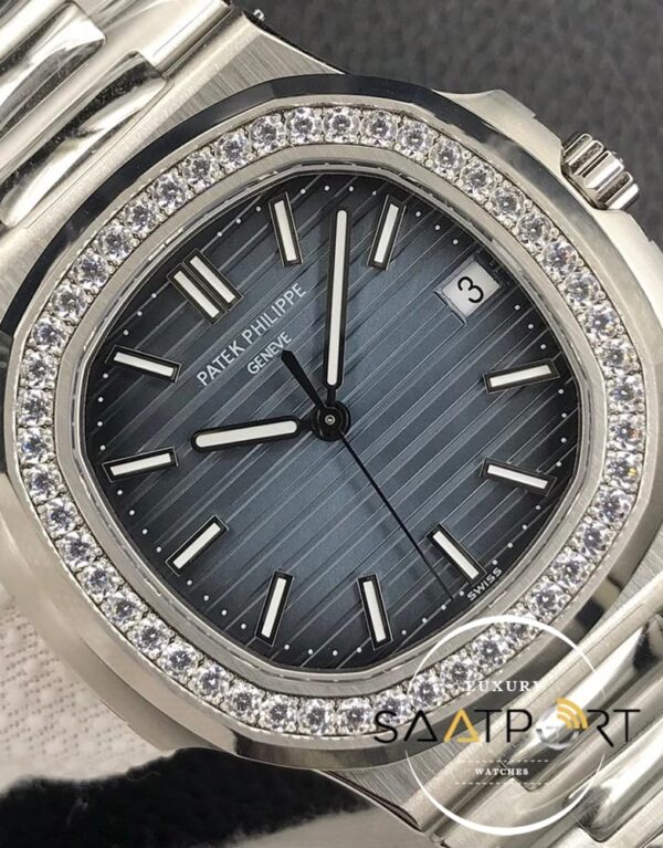Patek Philippe Nautilus 5711 Diamond Bezel Mavi Kadran