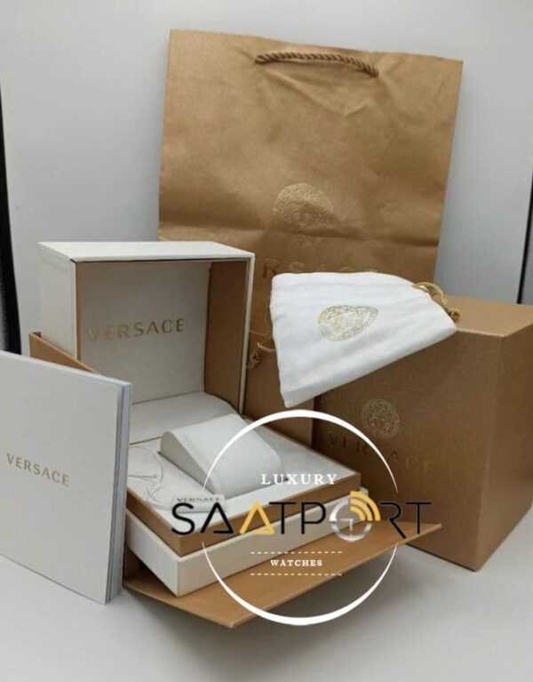 Versace Beyaz Saat Kutusu Full Set