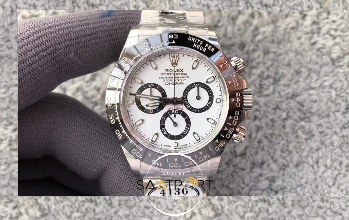 Rolex Cosmograph Daytona 116500LN Clean Factory Beyaz Kadran Oystersteel Super Plus Clone ETA