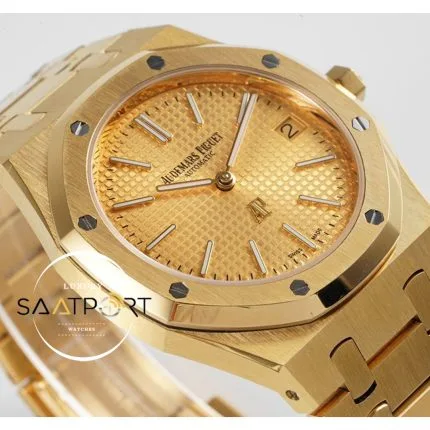 Audemars Piguet 15202 Royal Oak Ultra Thin18K Altın ZF Factory Super Clone ETA