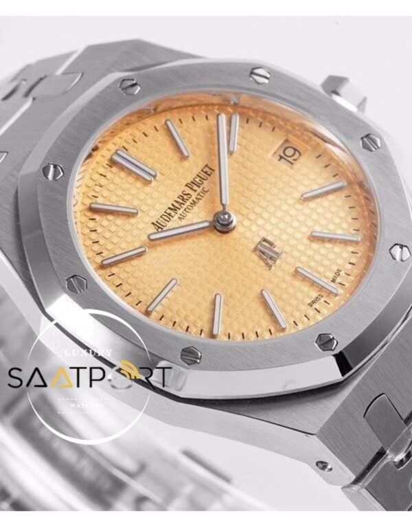 Audemars Piguet 18K Beyaz Altın 15202 Royal Oak Ultra Thin ZF Factory Super Clone ETA