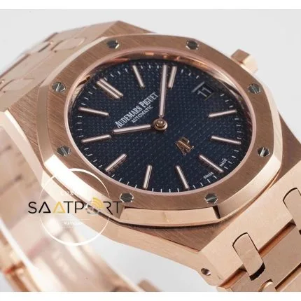 Audemars Piguet 18K Pembe Altın 15202 Royal Oak Ultra Thin ZF Factory Super Clone ETA
