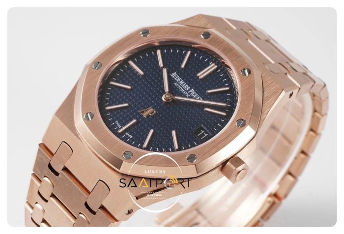 Audemars Piguet 18K Pembe Altın 15202 Royal Oak Ultra Thin ZF Factory Super Clone ETA