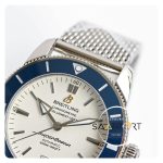 Breitling 42mm B20 Superocean Heritage II Otomatik Mavi Seramik Bezel Beyaz Kadran ETA