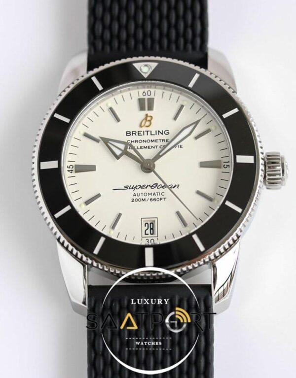 Breitling B20 Superocean Heritage II Otomatik 42mm Siyah Seramik Bezel Beyaz Kadran ETA