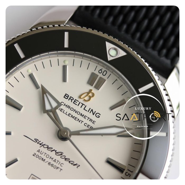 Breitling B20 Superocean Heritage II Otomatik 42mm Siyah Seramik Bezel Beyaz Kadran ETA